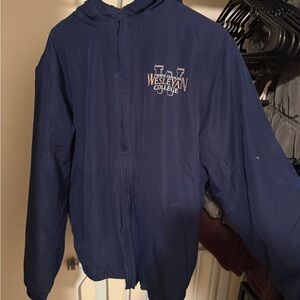 MV Sport NC Wesleyan College Navy Raincoat